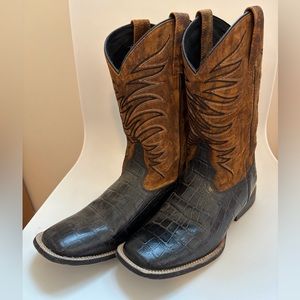 Ariat Youth Tombstone Square Toe Cowboy Boots